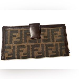 Fendi Zucca Print Continental Long Wallet